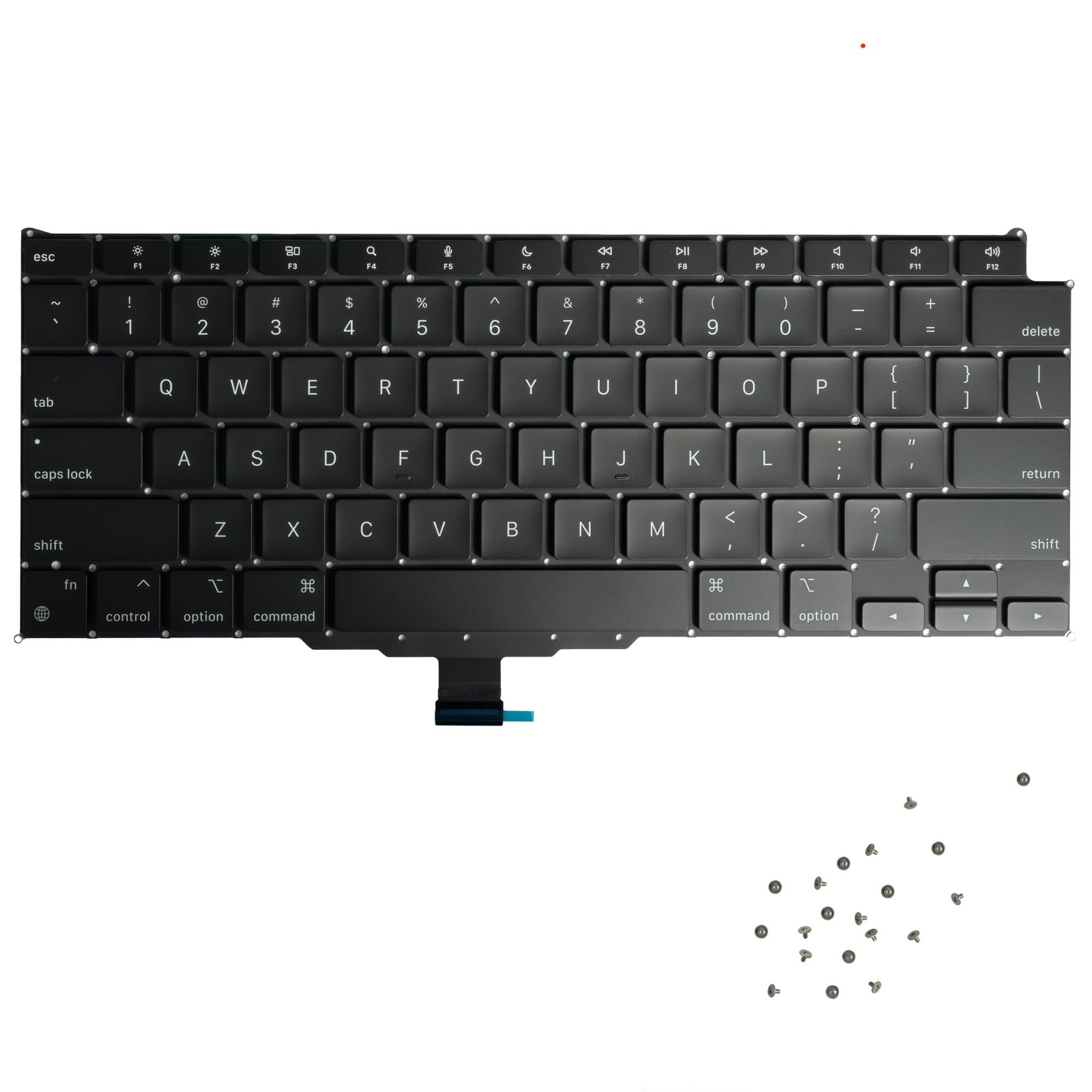 Replacement US English Keyboard MacBook Air 13.3 A2337 Late 2020 Screws