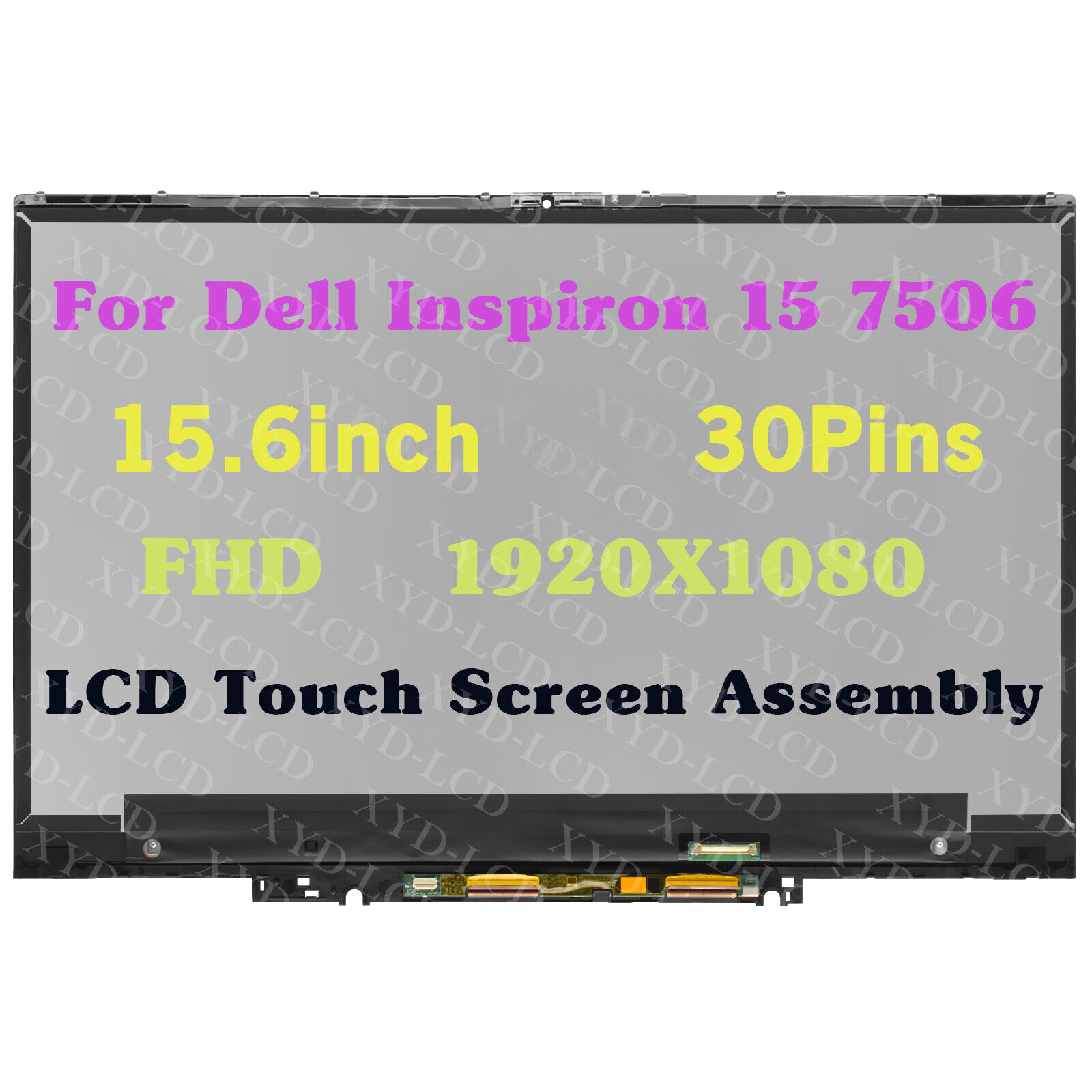 New Fit Dell Inspiron 15 7506 2-in-1 P97F P97F005 FHD LCD Touch Screen Assembly
