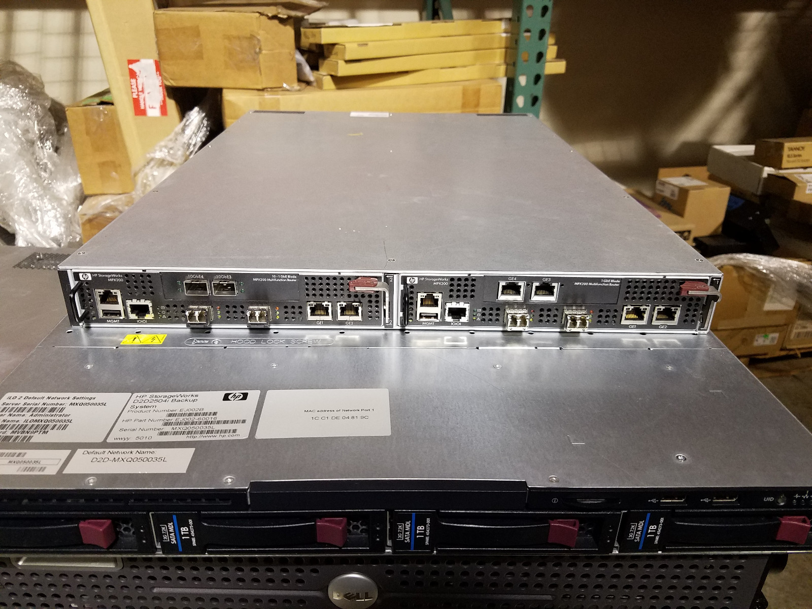 HP STORAGEWORKS MPX200 AP774B 10-1GBE BLADE ROUTER AP774-63002 537580-002 10GBE