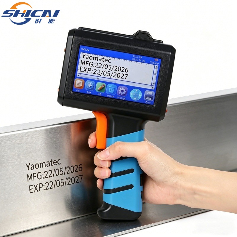 Portable Handheld Inkjet Printer Touch Screen Batch Coder for Metal Plastic