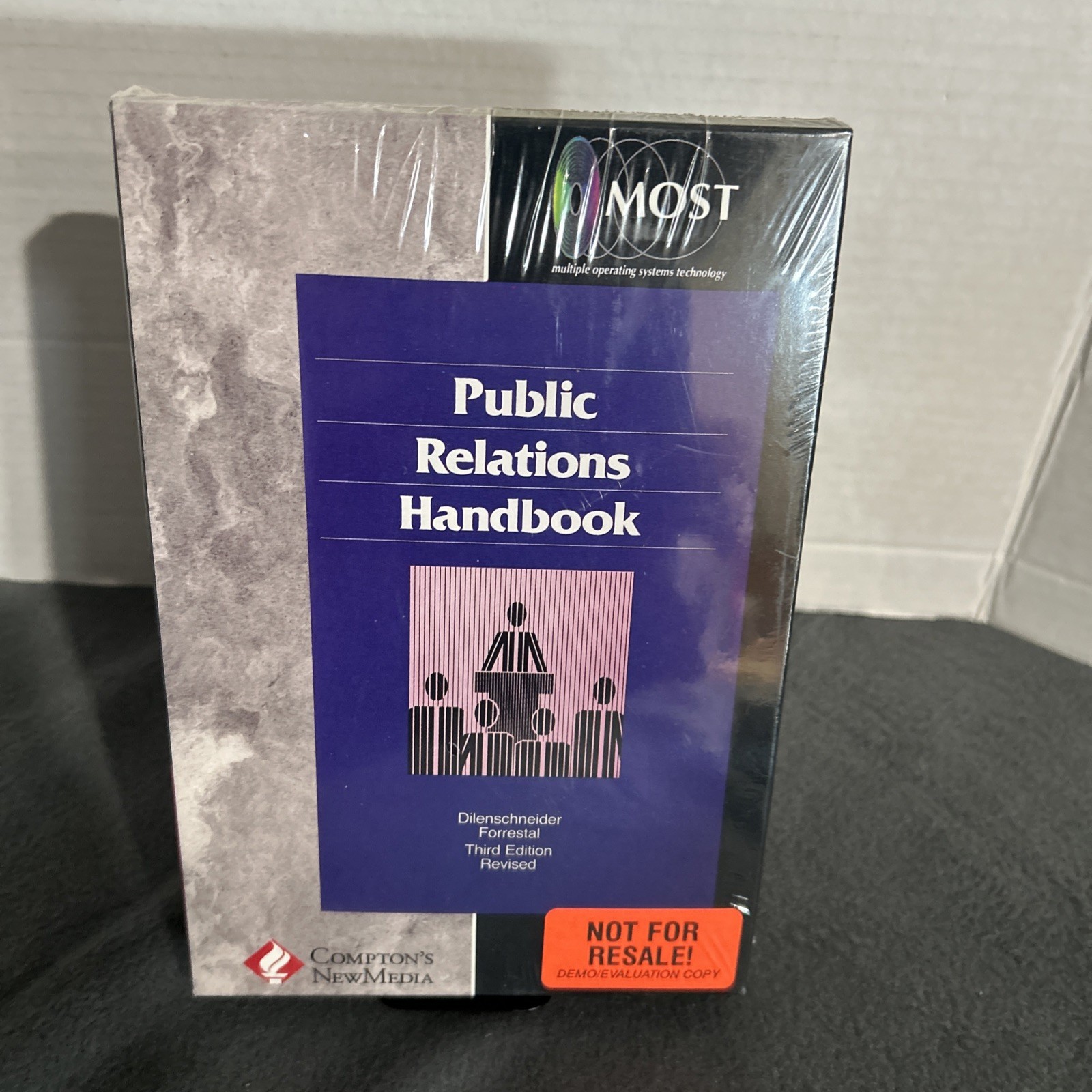 Public Relations Handbook Compton's NewMedia BIG BOX CD-ROM NEW SEALED DOS Wind
