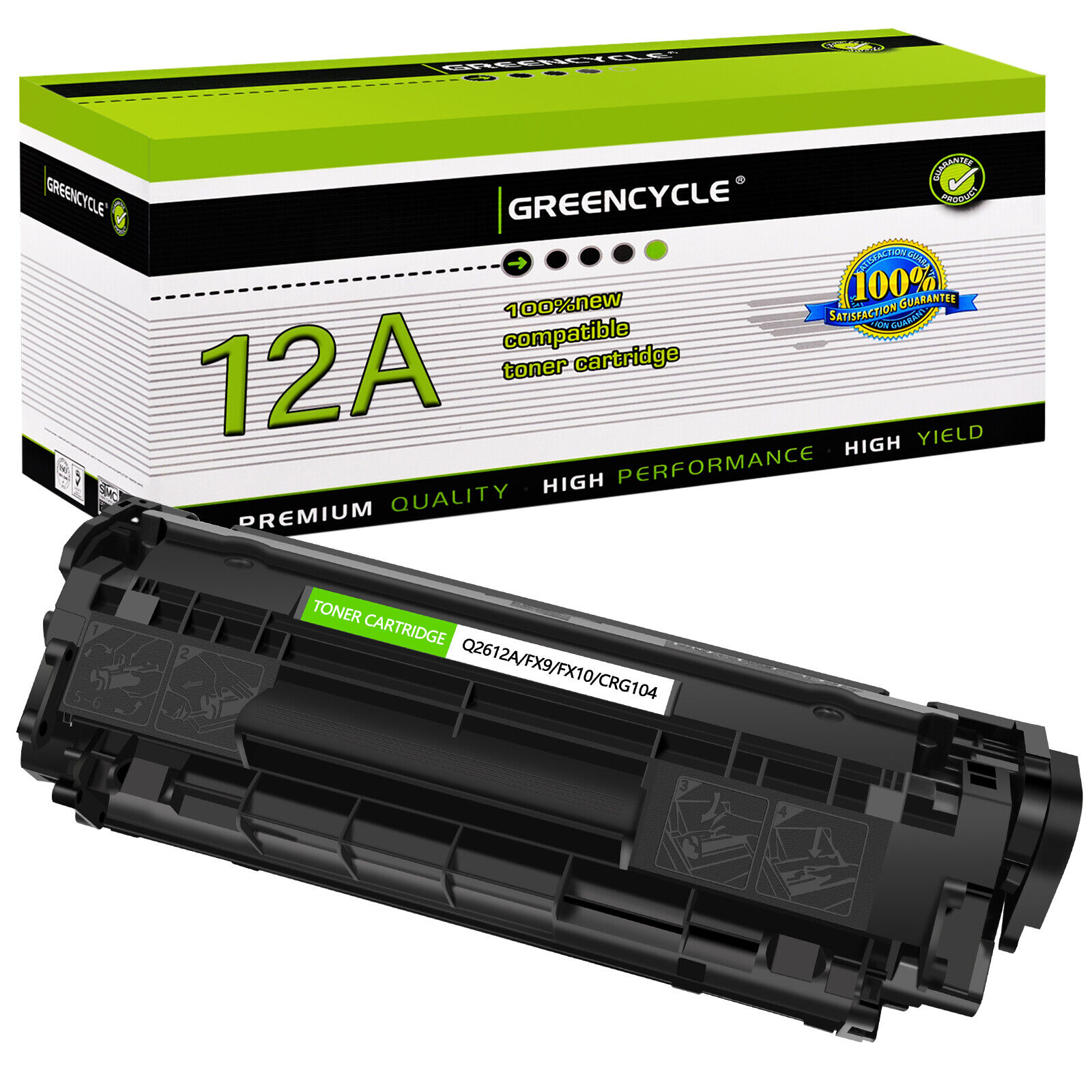 1-6PK Toner Cartridge Fit for HP 12A Q2612A Laserjet 1010 1012 1018 1020 Printer