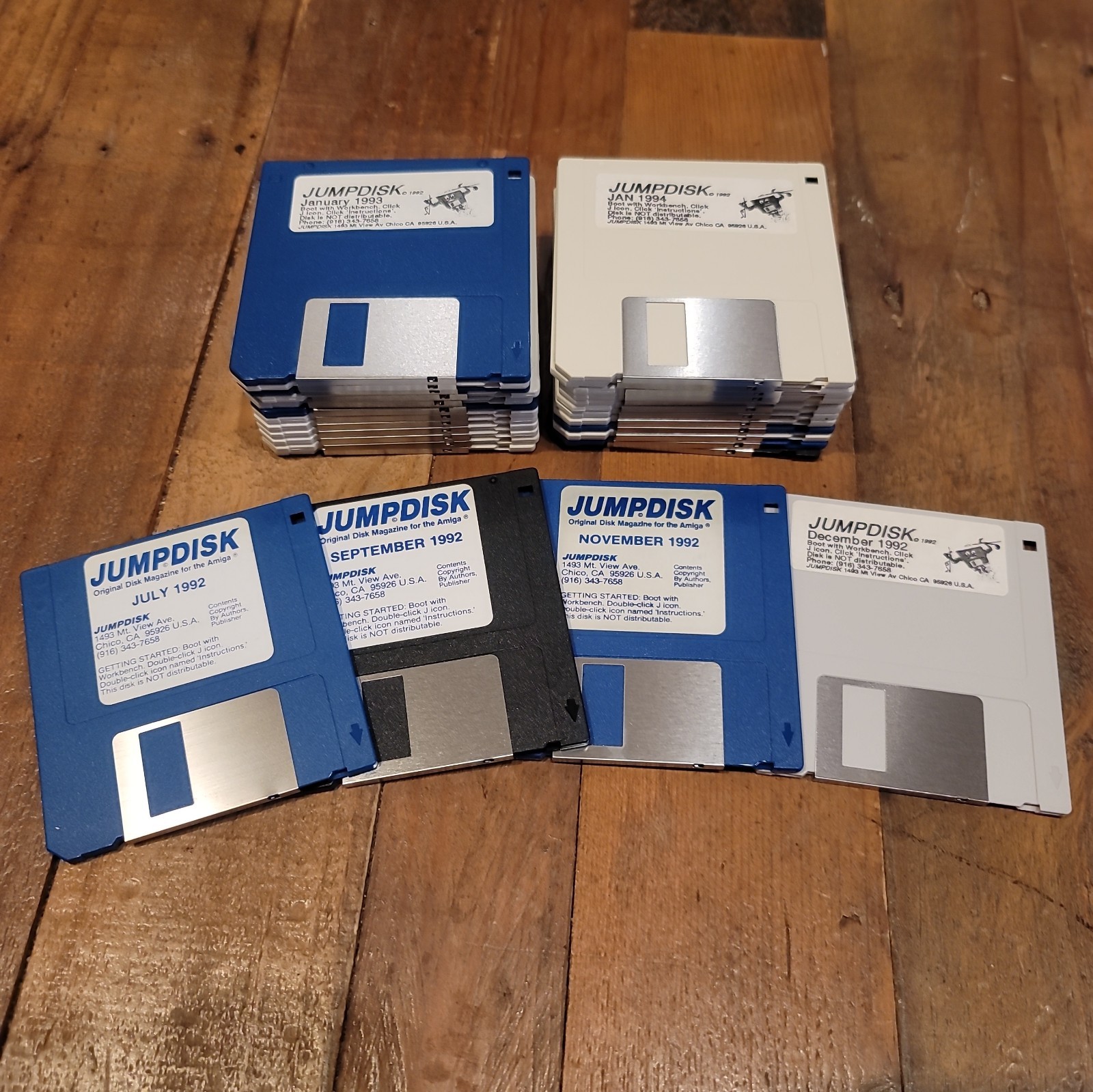 '92 '93 '94 Amiga Jumpdisk Original Disk Magazine (Lot of 28) 3 1/2" Floppy