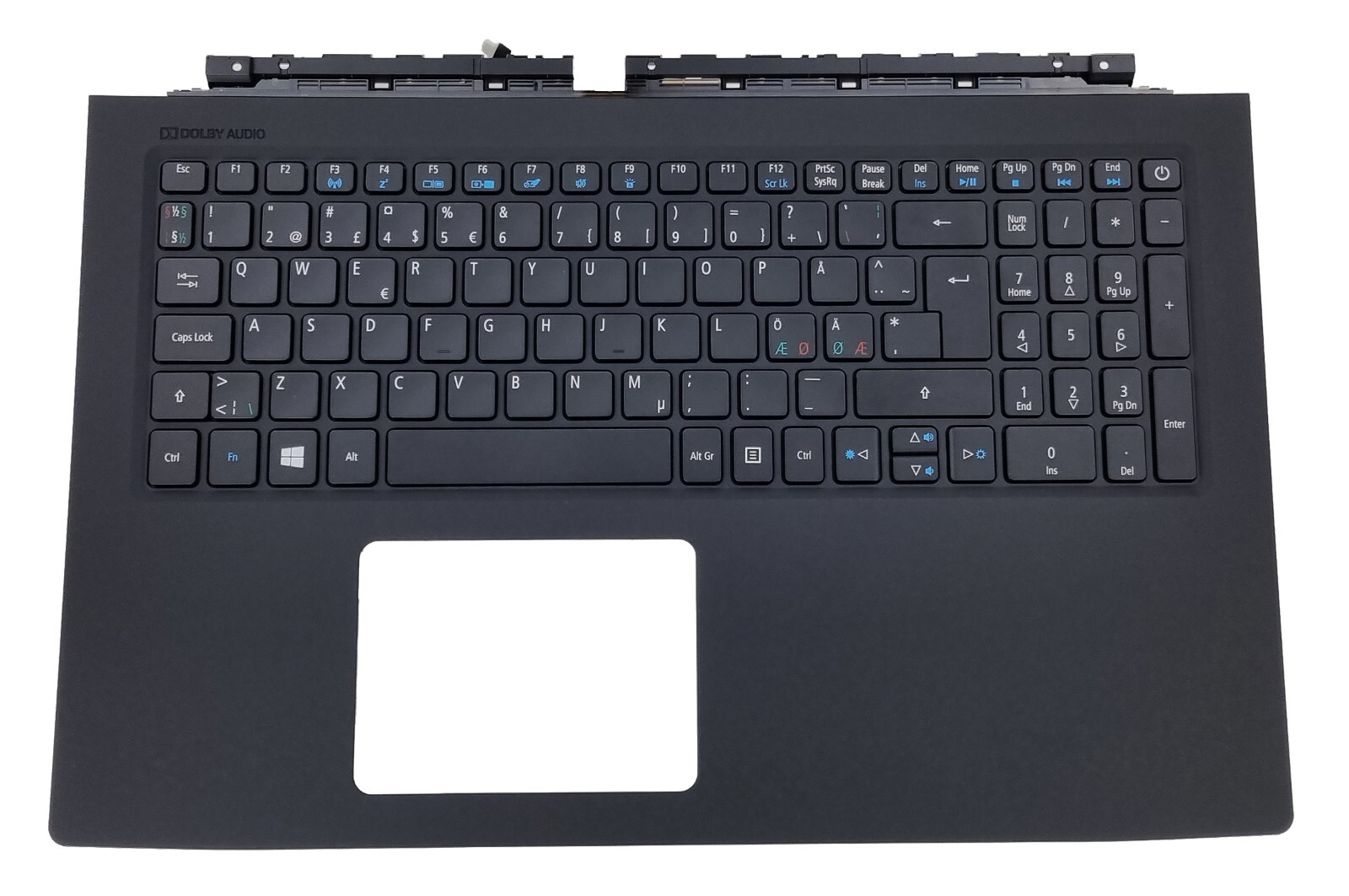 NEW ACER ASPIRE V15 NITRO KEYBOARD CASE VN7-592 VN7-592G NORWEGIAN