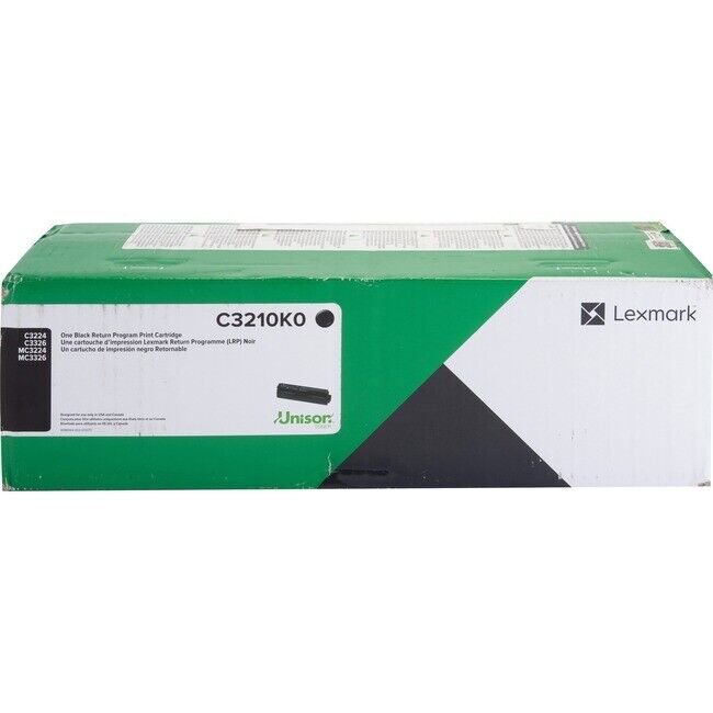 Lexmark Original Laser Toner Cartridge Black 1 Each C3210K0