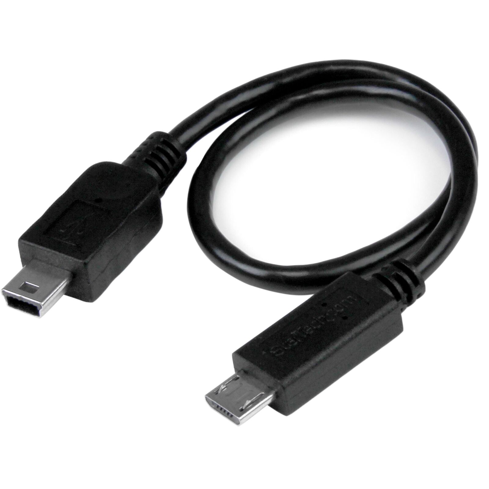 StarTech.com 8in USB OTG Cable - Micro USB to Mini USB - M/M - USB OTG Mobile De