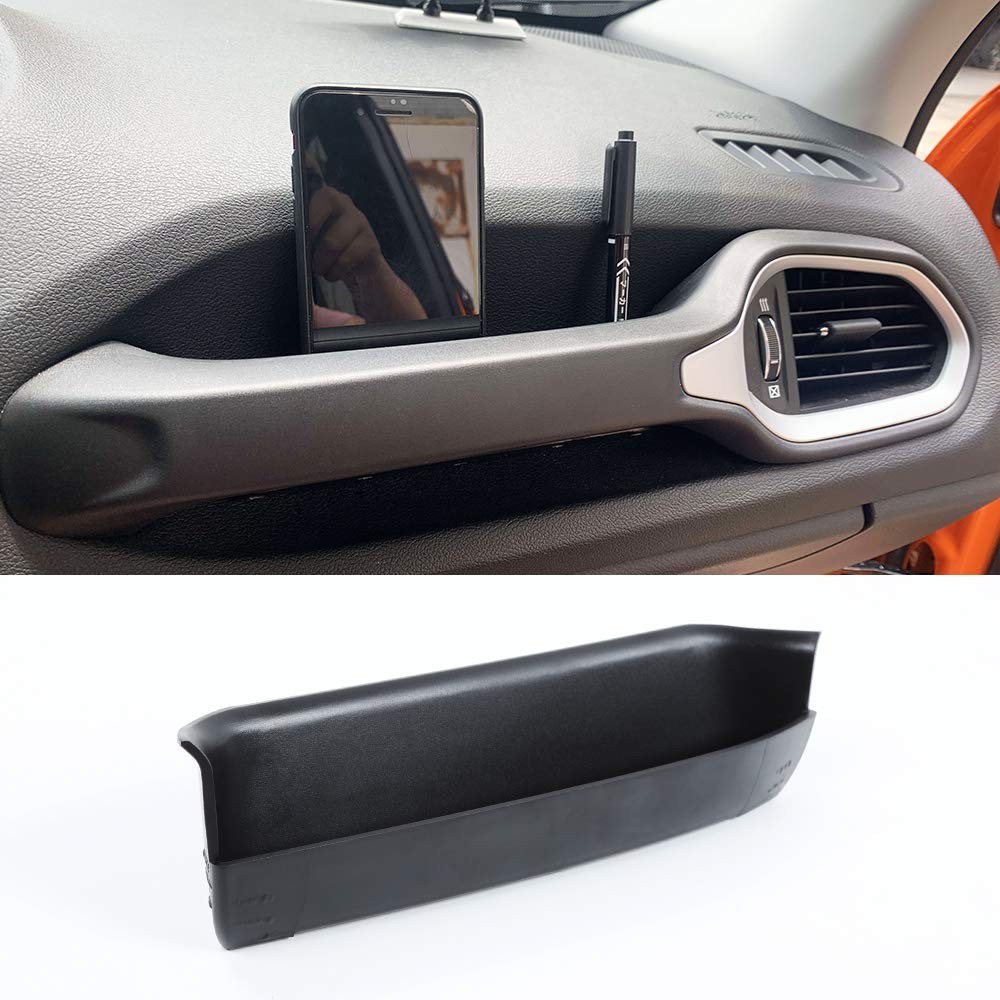 GrabTray Passenger Grab Handle Storage Organizer for 2015-2025 Jeep Renegade BLK