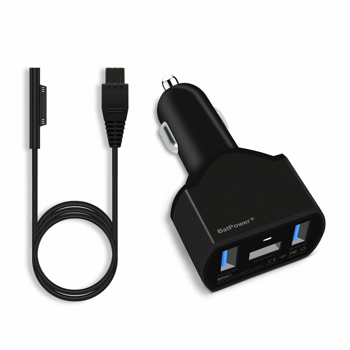 BatPower 110W 102W 65W 44W Surface Pro 4 Car Power Supply Microsoft Car Charger