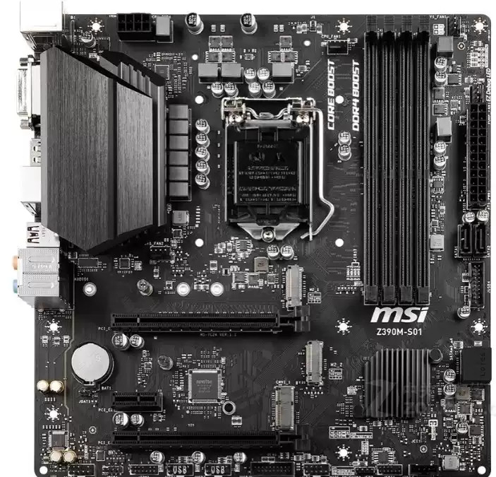 MSI Z390M-S01 LGA1151 mATX Motherboard for 8th 9th Gen CPU i9 9900K