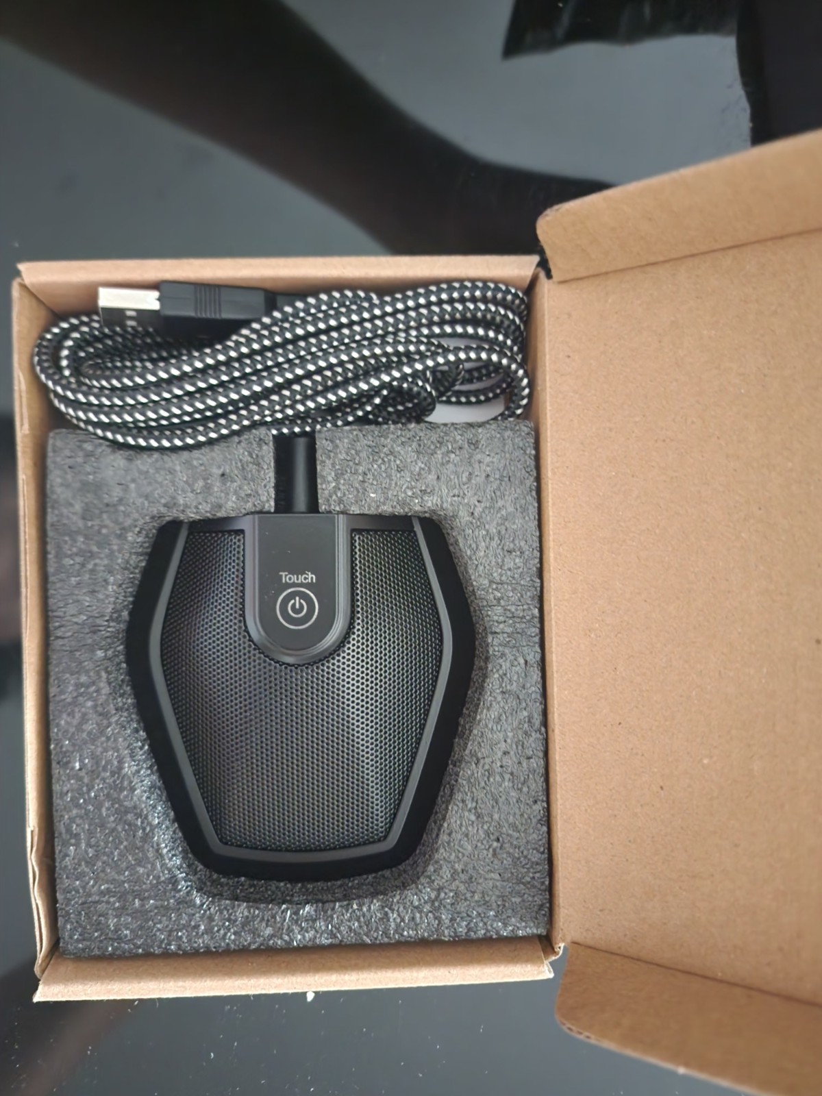 TONOR G11 USB Freestanding Microphone w/ Touch Mute Button, Black