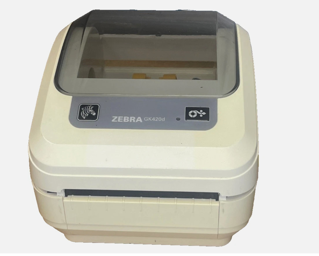 Zebra GK420D Direct Thermal Printer GK4H-202210 White Health Care LAN USB 1