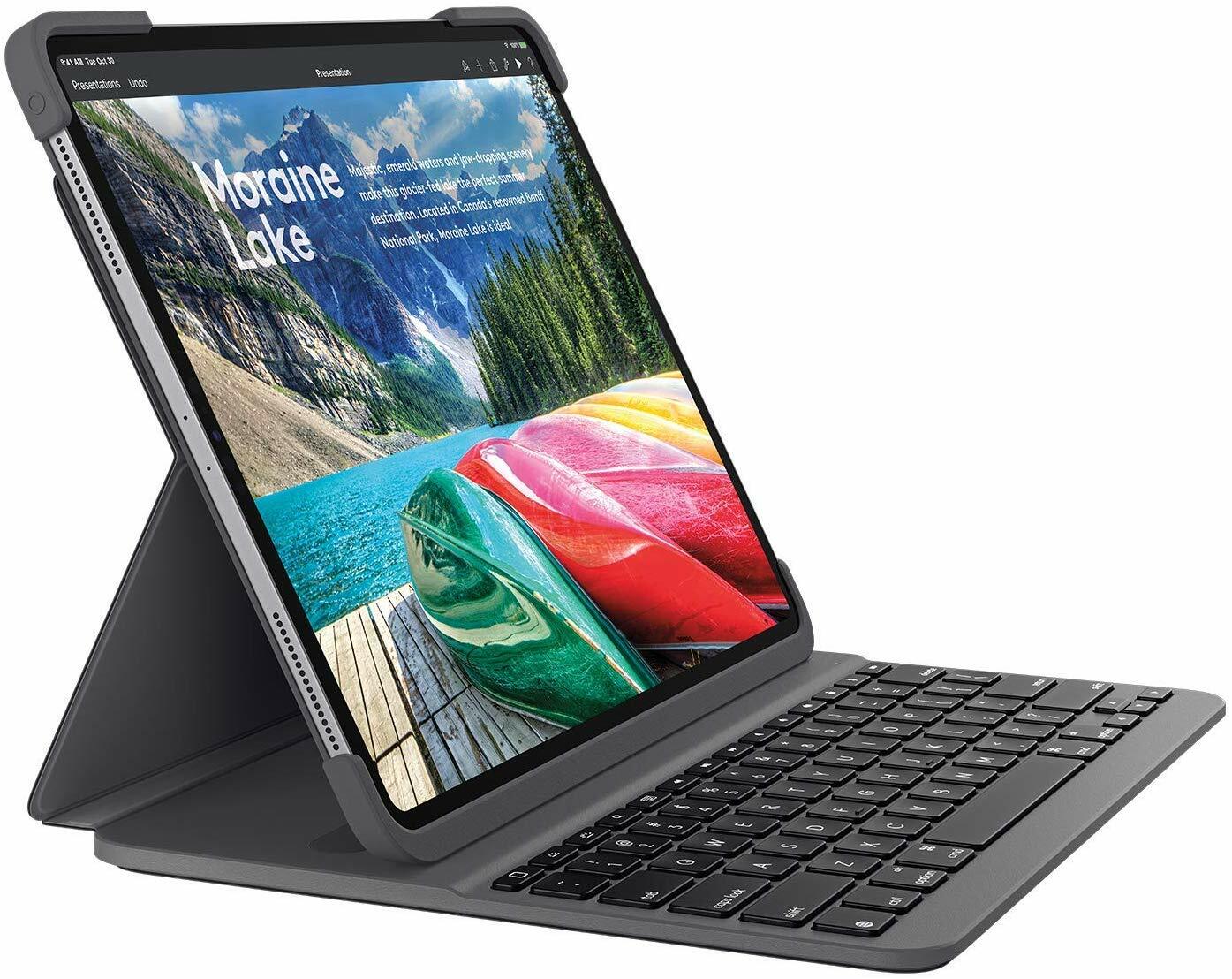 Logitech Slim Folio Pro Backlit Bluetooth Keyboard Case iPad Pro 11 1st 2nd Gen