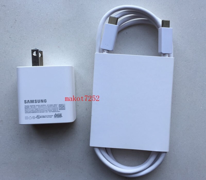 New Original Samsung Galaxy Book Pro 360 NP950QDB US/EP-TA865 Fast Charger&Cable