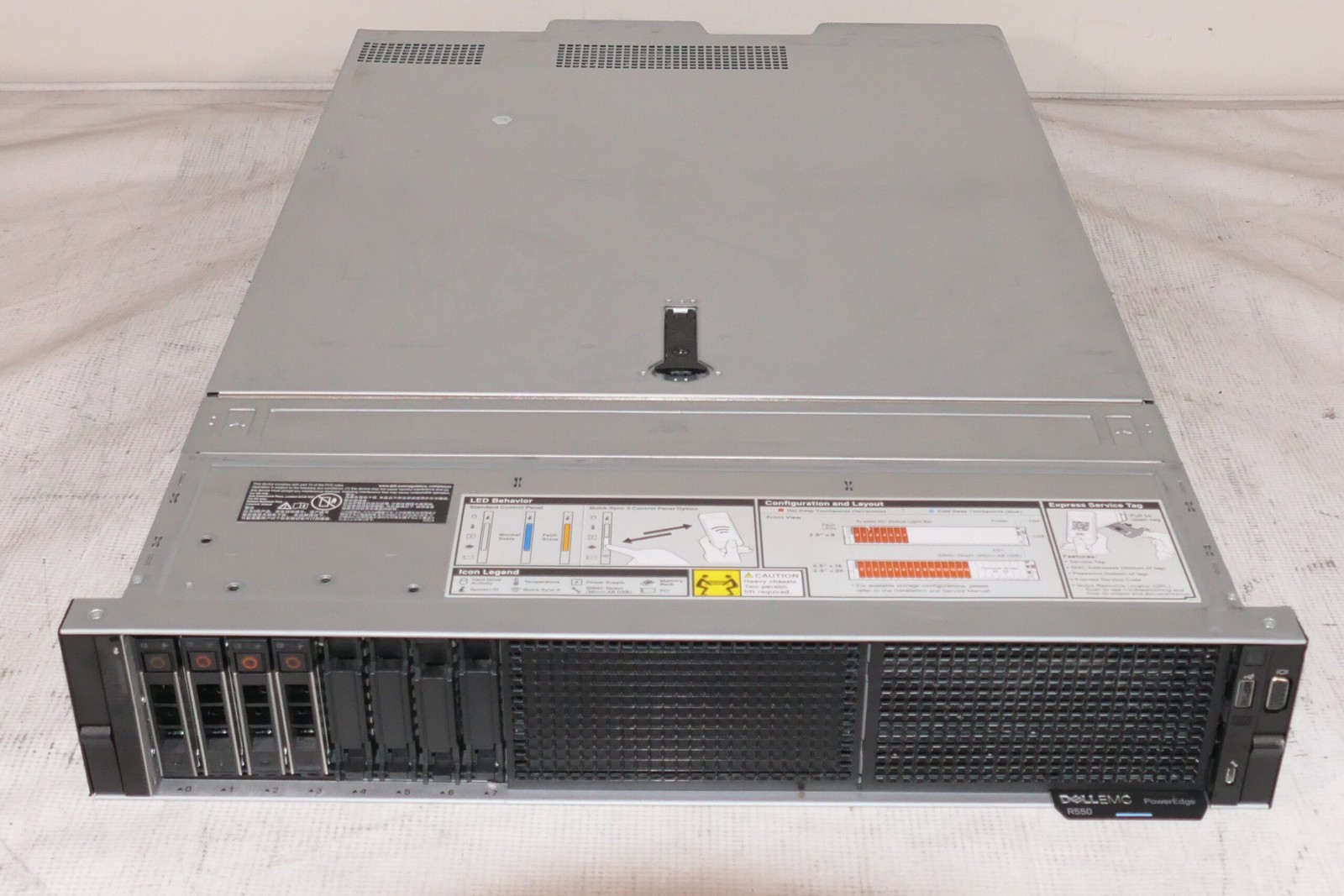 Dell PowerEdge R550 8SFF 2x Gold 5317 3GHz 12C | 128GB RAM | H755 | 4x Trays