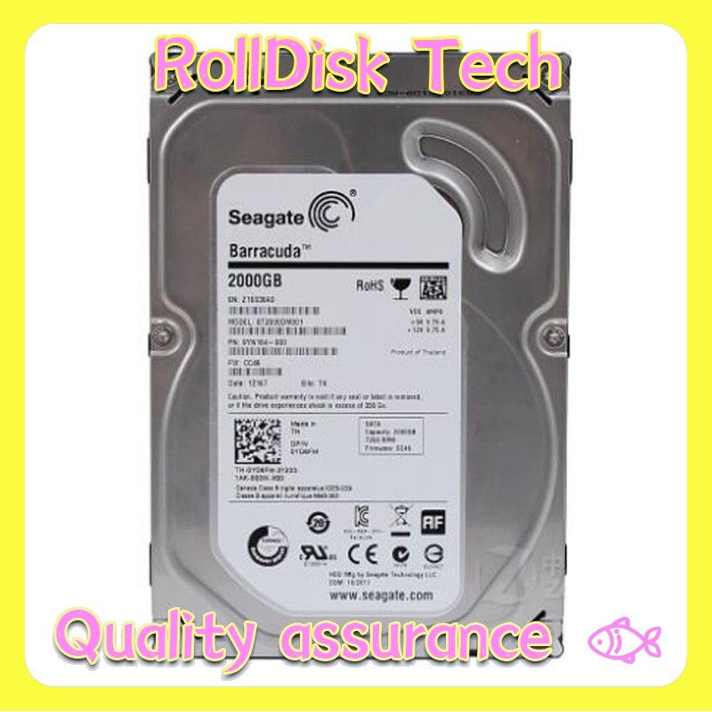 Seagate ST2000DM001 Barracuda 2TB 7200RPM 6Gb/s 3.5" SATA PC HDD Hard Disk Drive
