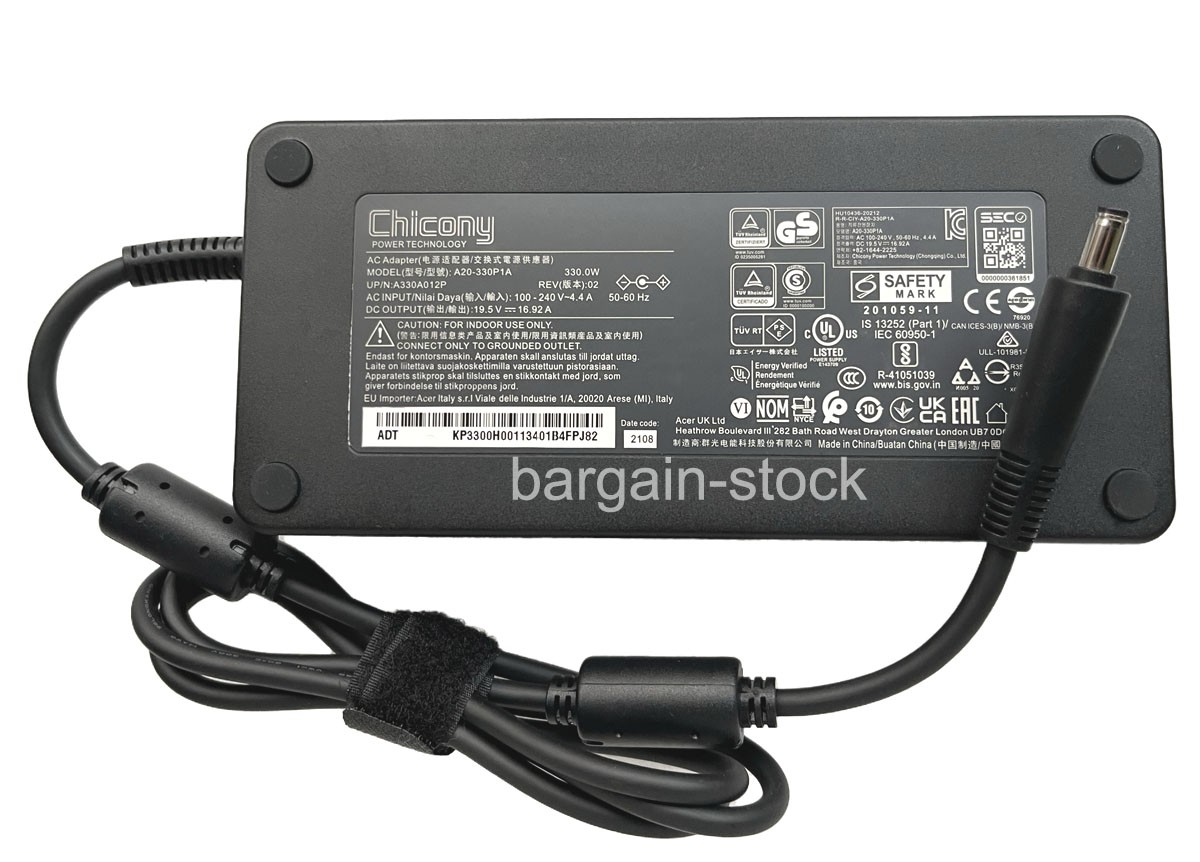 Chicony 330W AC Adapter Charger For Acer Predator Helios Neo 16 PHN16-71-76H5