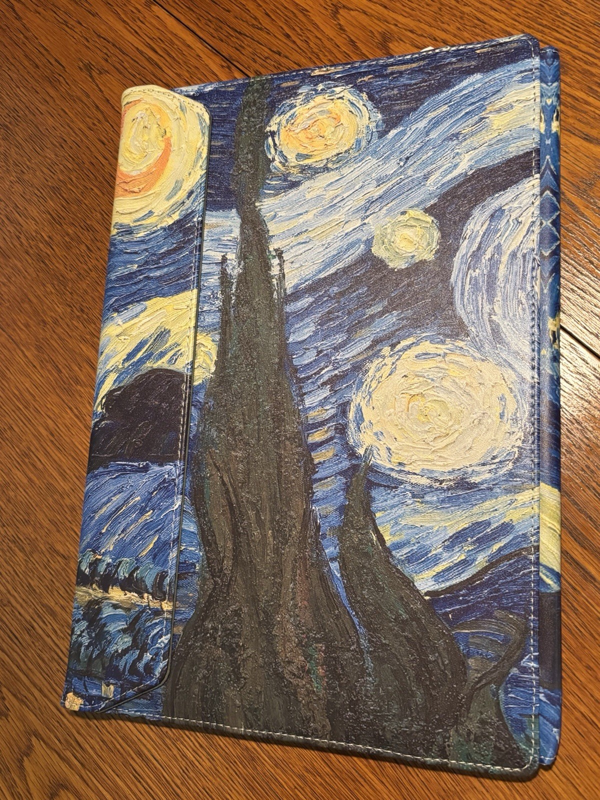Starry Night Van Gogh Laptop Foldable Cover Sleeve SEE MEASUREMENTS Brand New