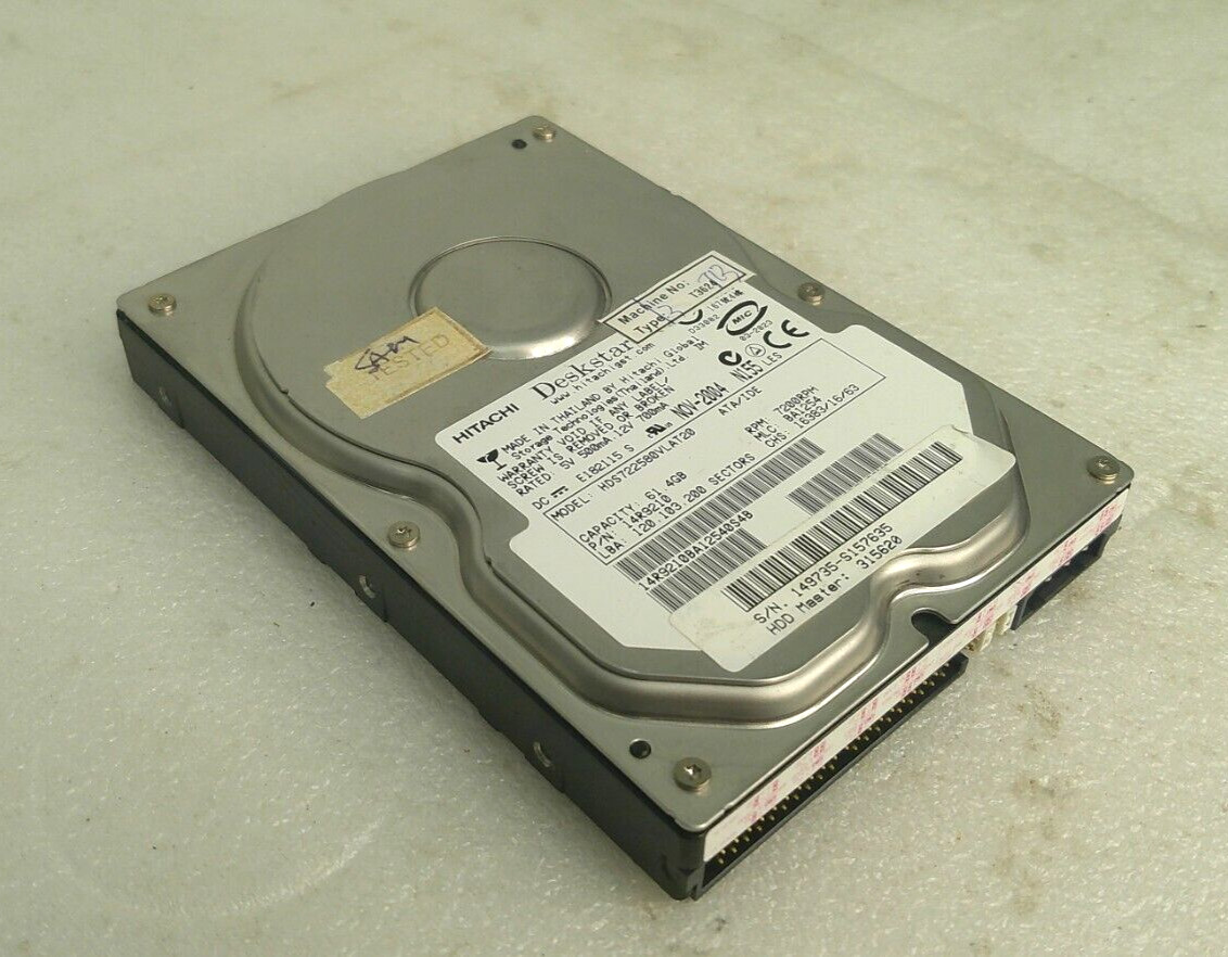 Hitachi Deskstar 61.4GB IDE HDD Hard Drive HDS722580VLAT20