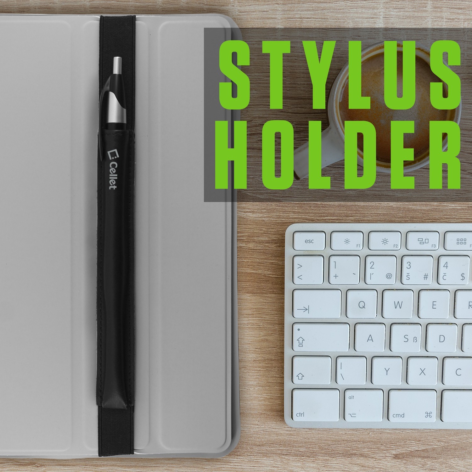 Durable Stylus Pen Holder Elastic Pocket Tablet Sleeve - Apple iPad Pro 9.7