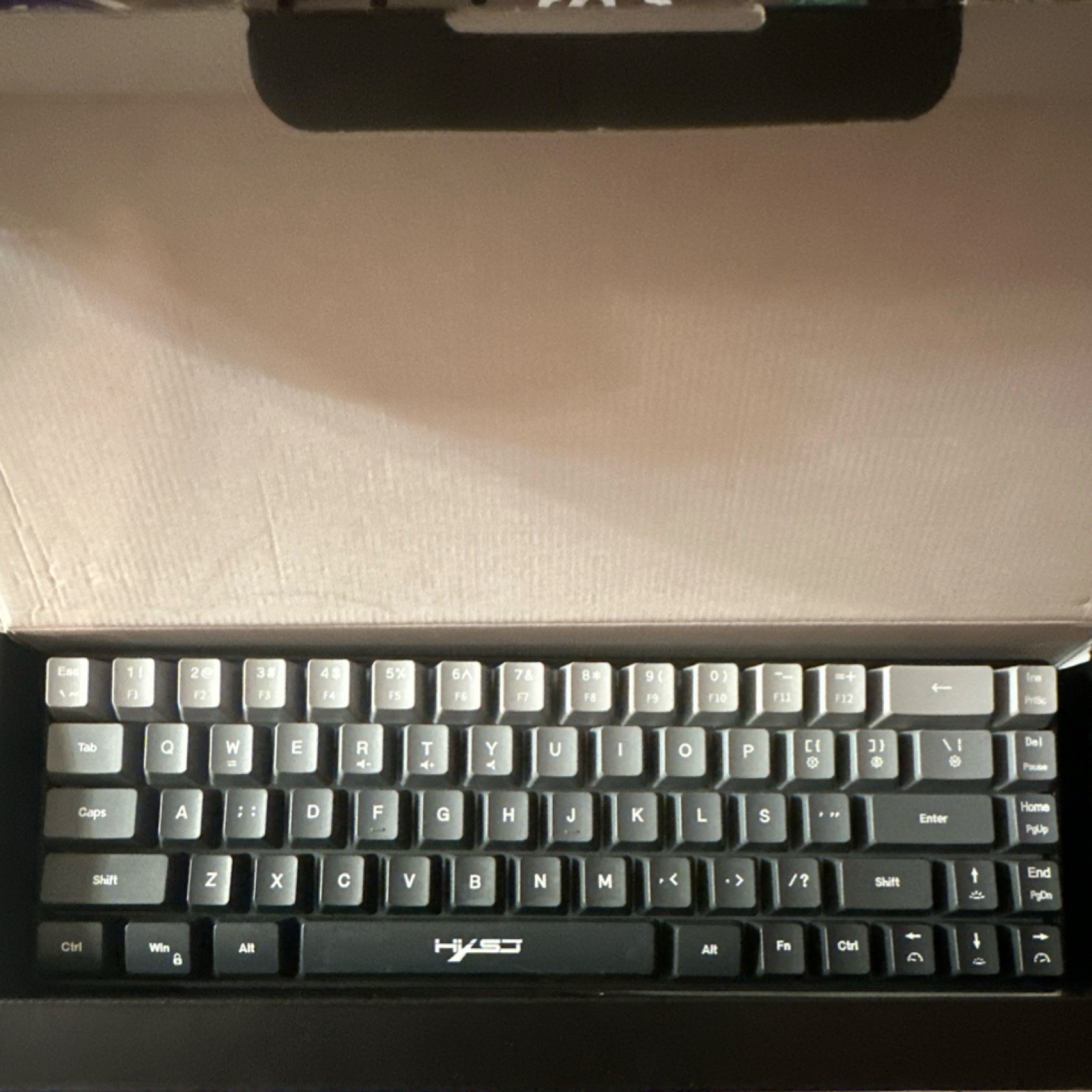 HXSJ V200 Mechanical 68-Key RGB Gaming Keyboard Black Gray Wired USB