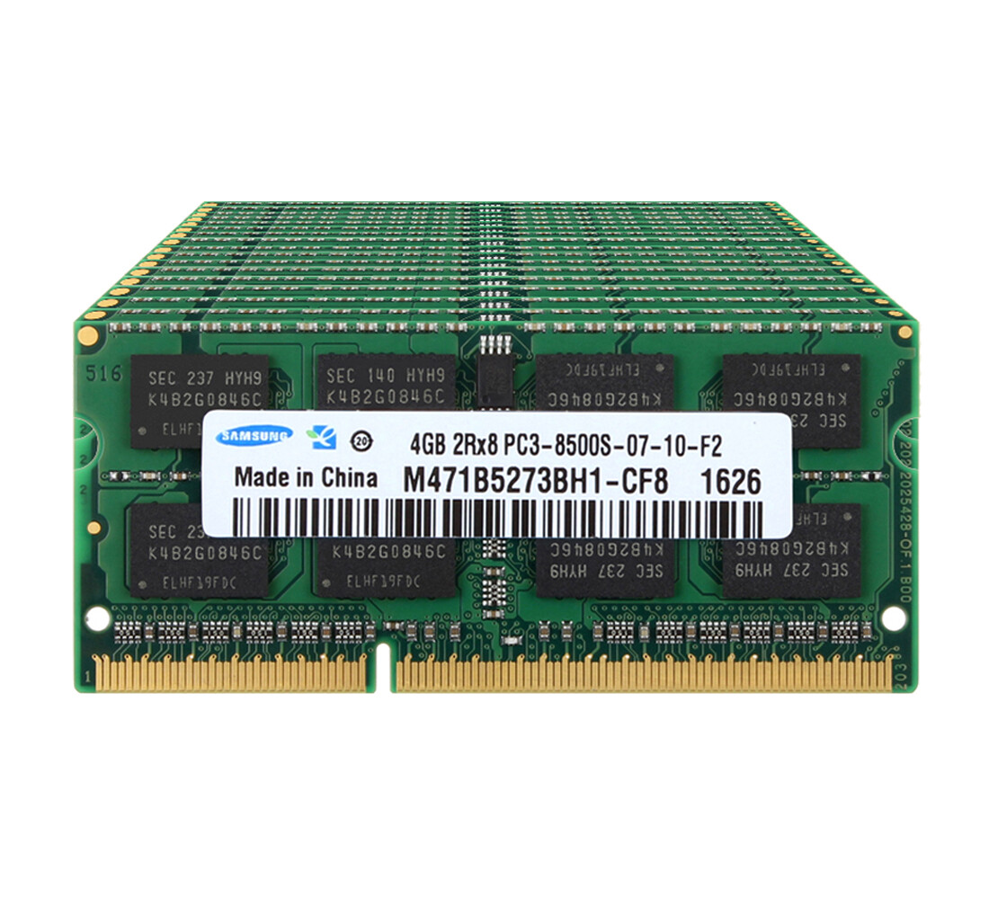 Samsung 20 GB DDR3 RAM 10X 4 GB 1066MHz PC3-8500 SODIMM Laptop Memory CL7 204PIN