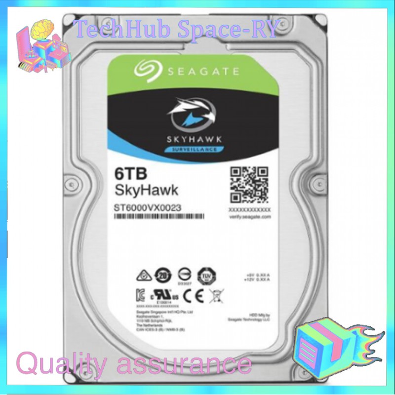ST6000VX0023 Seagate SkyHawk 6TB Hard Drive Internal SATA SATA/600 256MB New