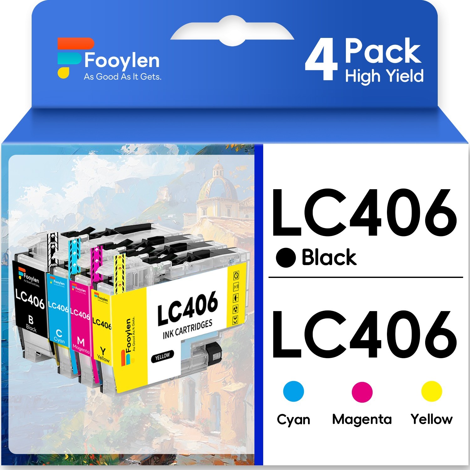 4PK-LC406 Ink Cartridge for Brother LC406 MFC-J4335DW MFC-J4535DW MFC-J4345DW