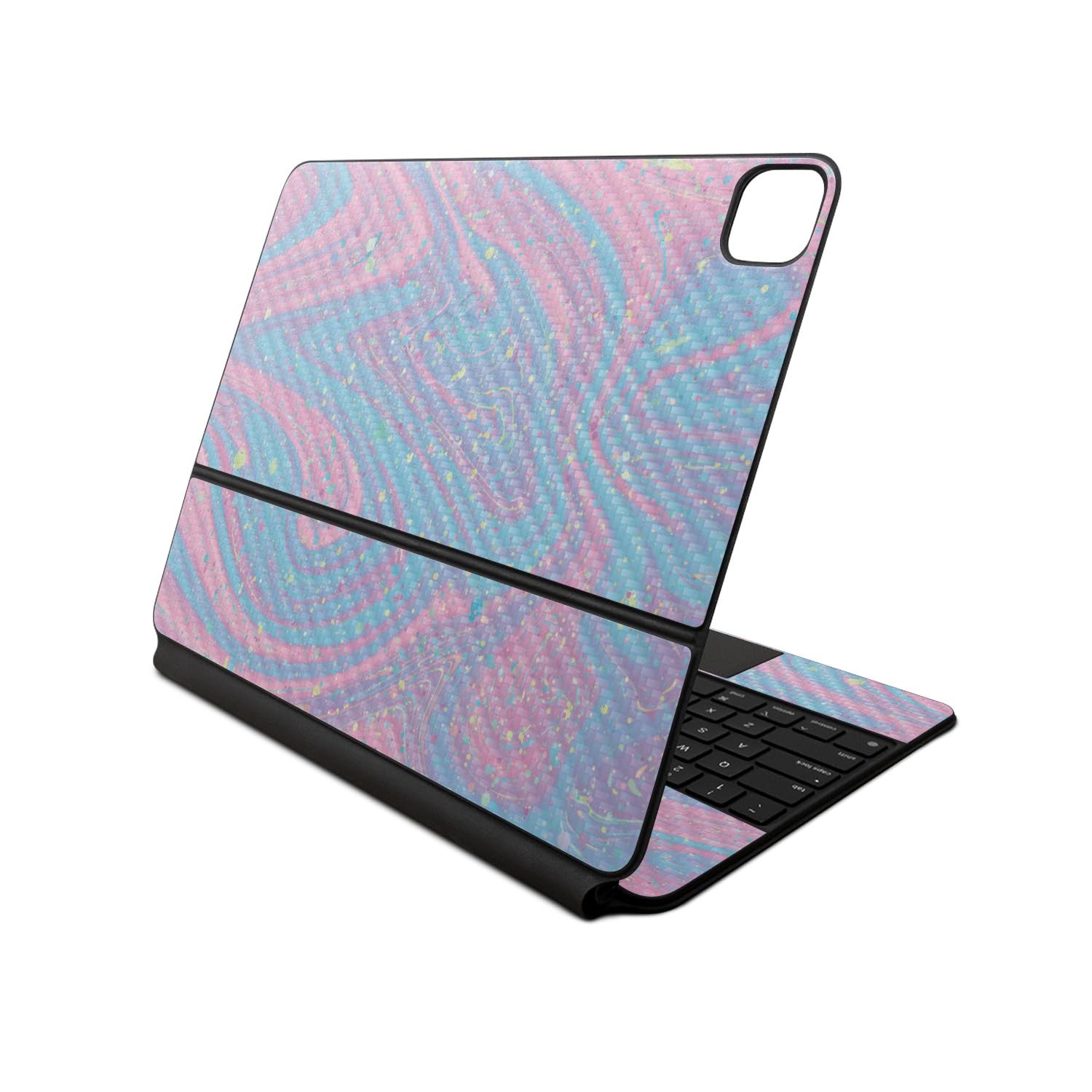 MightySkins Carbon Fiber Skin for Apple Magic Keyboard iPad Air 13-inch M2 2024