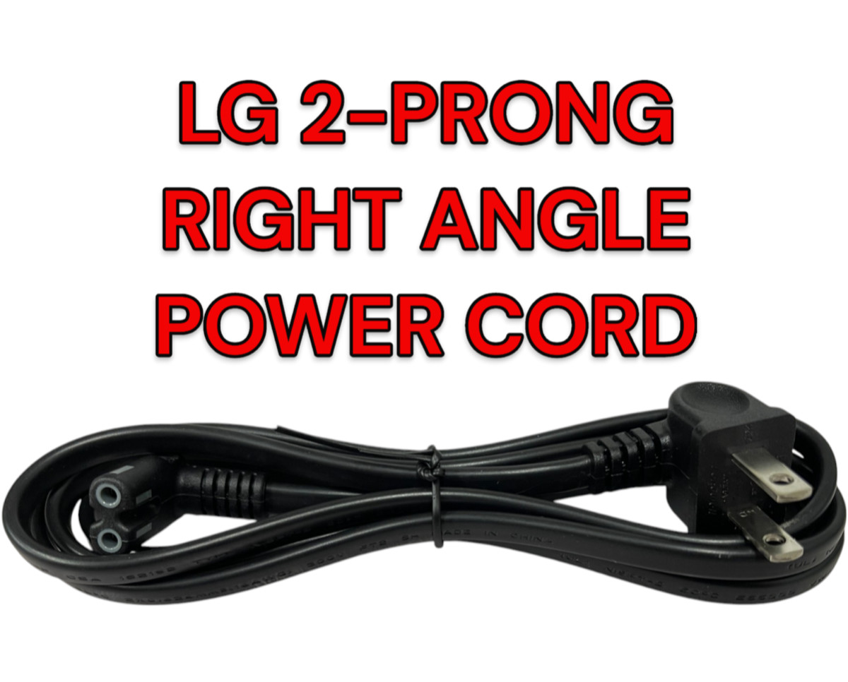 LG 2-PRONG RIGHT ANGLE POWER CORD