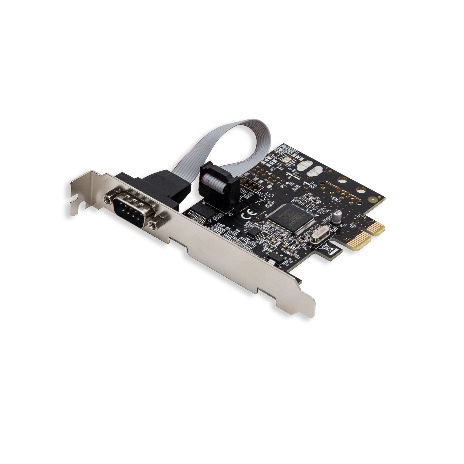 Single Port PCI Express x1 RS232 Serial Adapter Card - PCIe RS232 Serial Host...