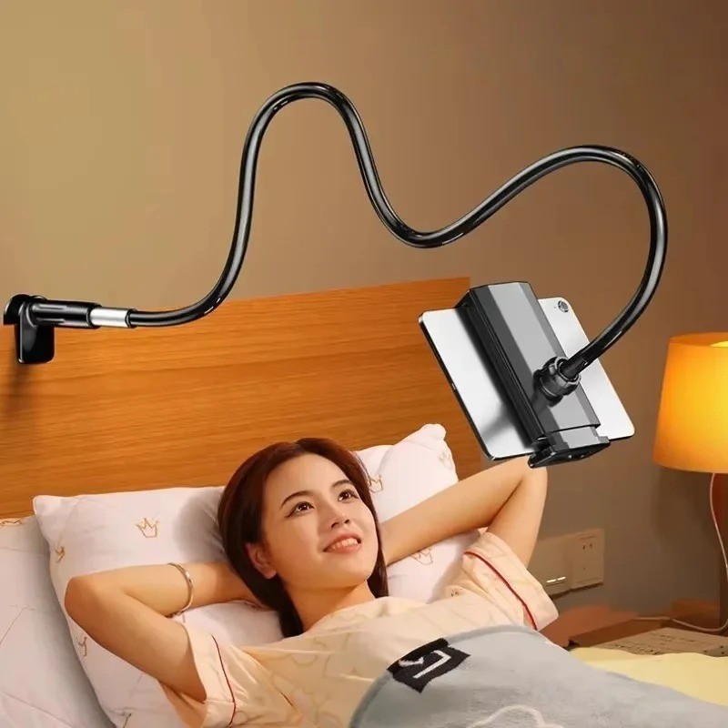 Tablet Bracket for Bed Desk Gooseneck Tablet Stand Flexible Long Arm Clamp 11.