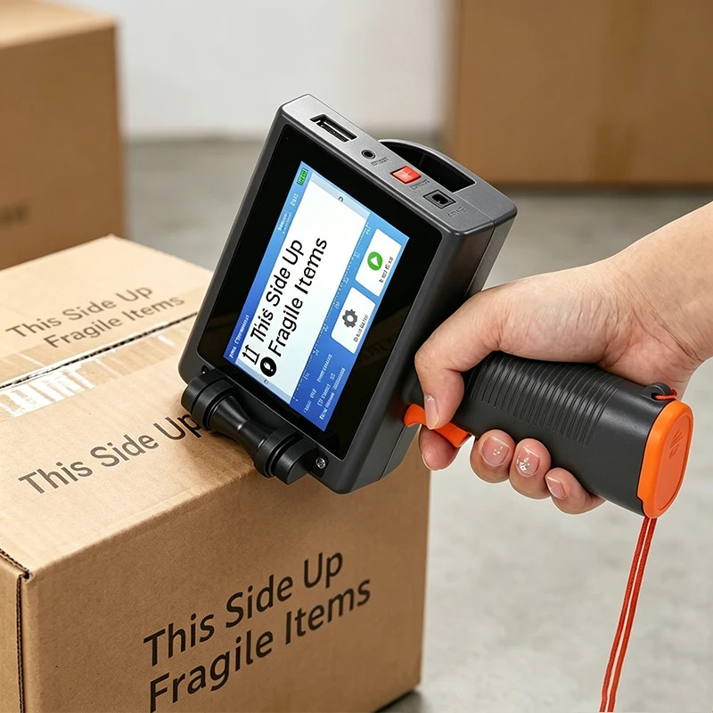 M5 Handheld Inkjet Coder for Metal Pipe Cable 600dpi Date QR Barcode