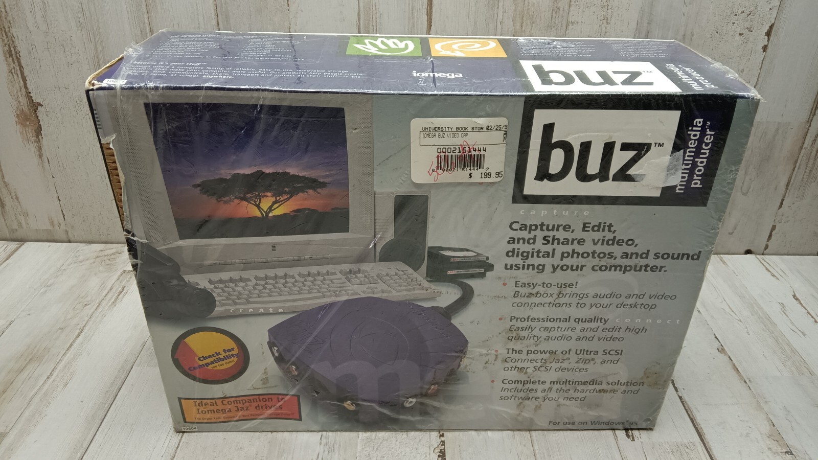 New Vintage Complete  IOMega Buz Multimedia Producer (C1) 90s/Y2k Tech Sealed