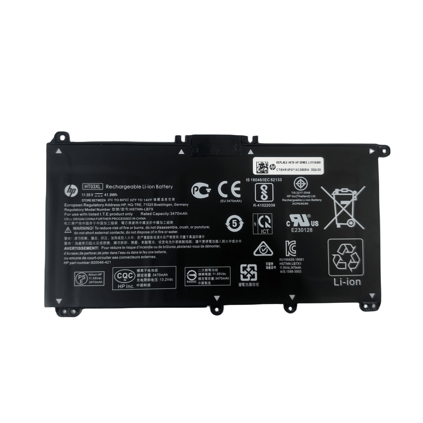 HT03XL New Genuine OEM Battery for HP Pavilion L11421-2C2 L11119-855 15-CS 15-DA