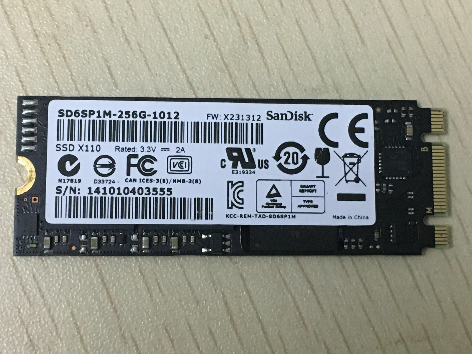 SD6SP1M-256-1012 X110 SSD 256GB 2260 M.2 NGFF SATA 6.0Gb/s Solid state drives