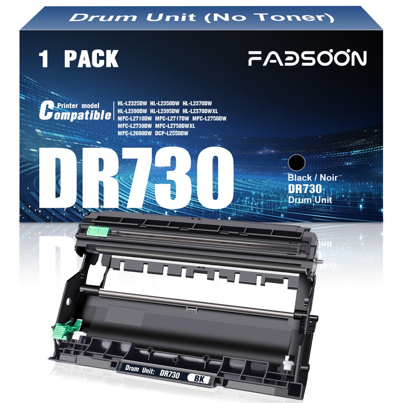 FADSOON® DR730 Drum Unit (NO Toner) Compatible for HL-L2390DW, L2395DW, 1 Pack
