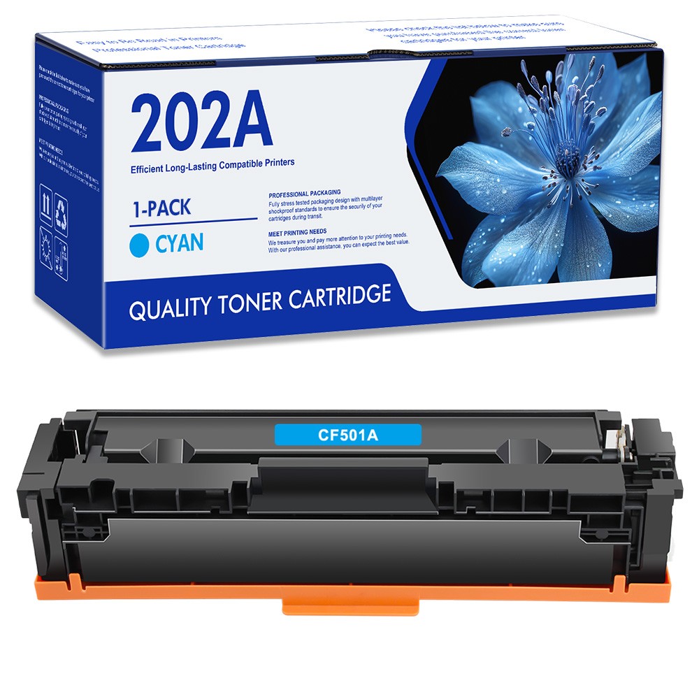 1PK CF501A Cyan Toner for HP 202A LaserJet Pro MFP M281fdw M281fdn M281cdw M280