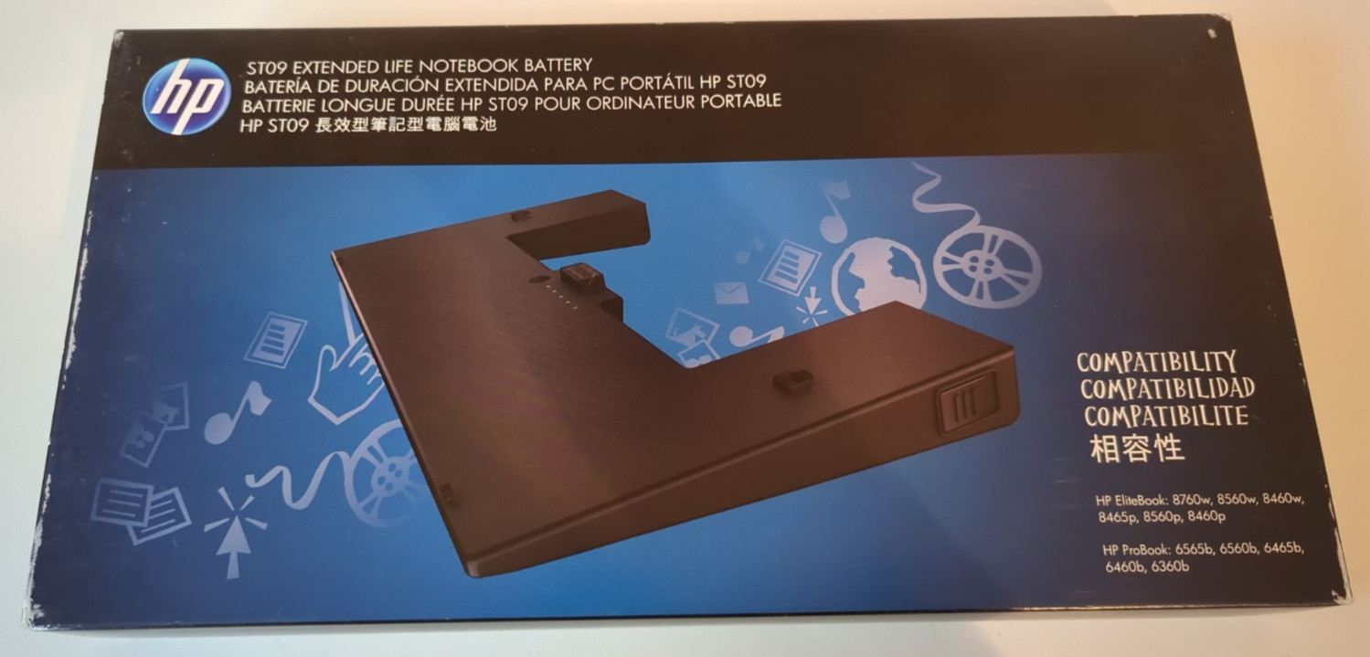 (For Parts) HP ST09 Extended Life Notebook Battery