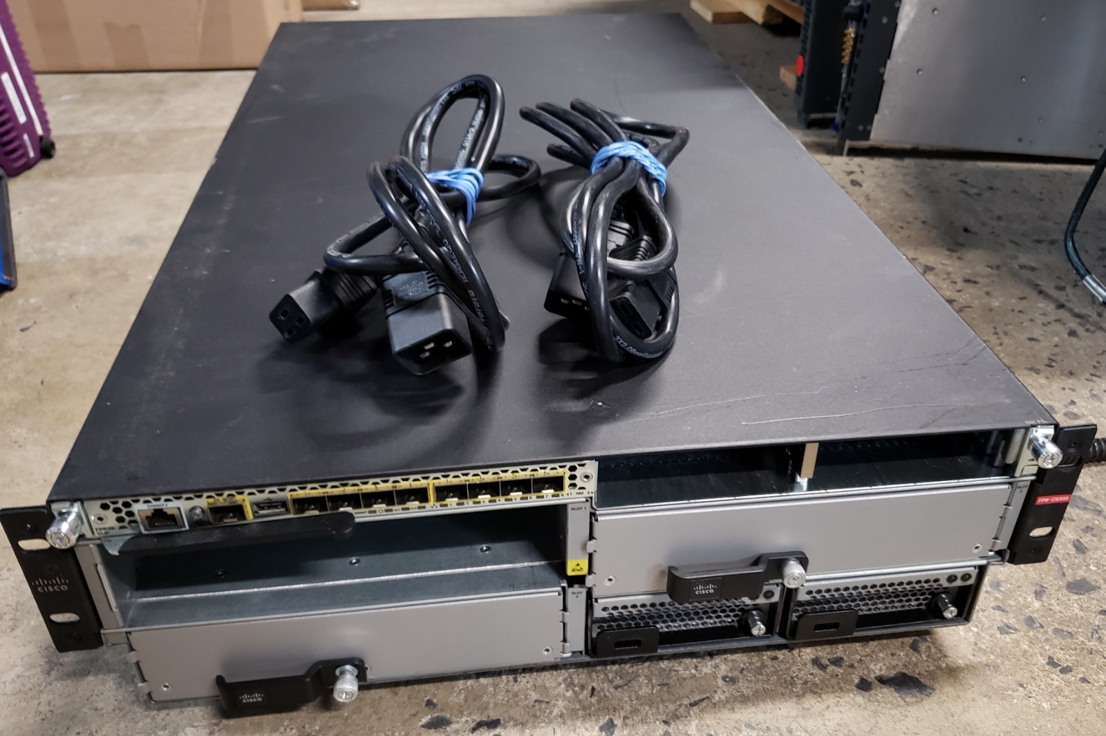 Cisco Firepower FPR-C9300-AC Security Appliance w/ 2x 2500w PSU+FPR9K-SUP+Cords