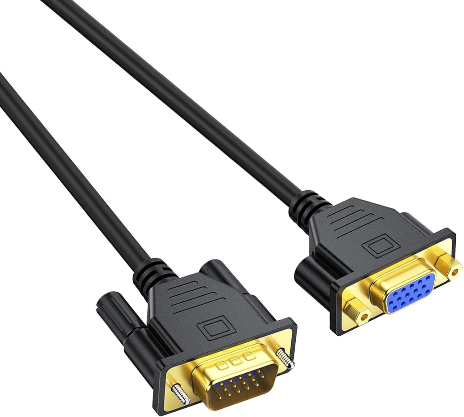 VGA Extension Cable 3 Feet, VGA Cable Male to Female - 15 Pin VGA Extender Cord