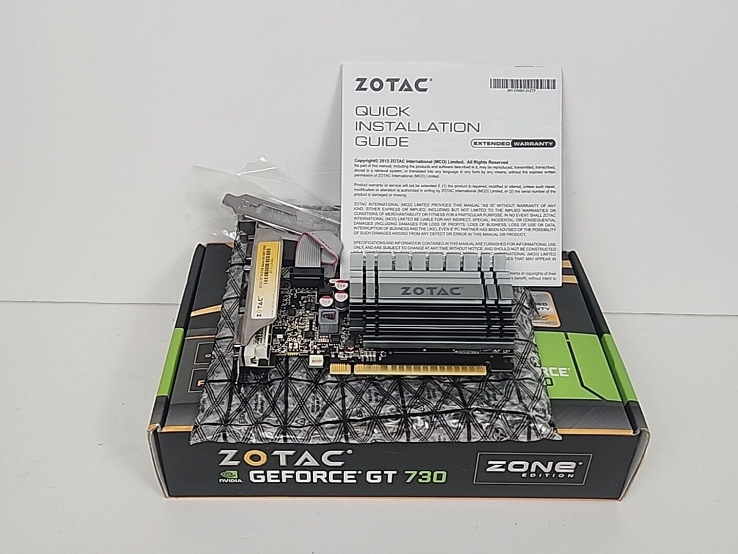 ZOTAC GeForce GT 730 LP 4GB GDDR5 DVI HDMI VGA Graphics Card