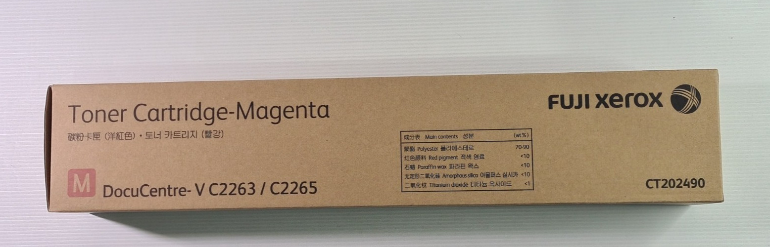 1X Genuine Fuji Xerox CT202490 Magenta Toner DocuCentre V C2263 C2265