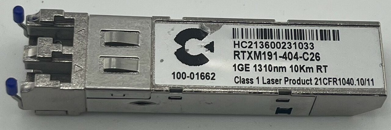 CALIX 100-01512 SFP+ 10G LR 1310NM 10KM RT TRANSCEIVER MODULES RTXM191-404-C26
