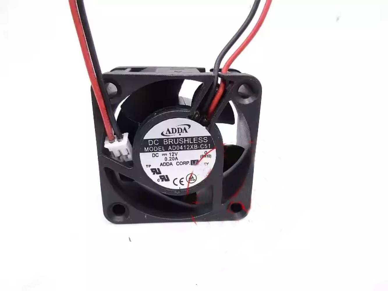 1PC For ADDA AD0412XB-C51 4CM 4020 12V 0.20A 2-wire cooling fan