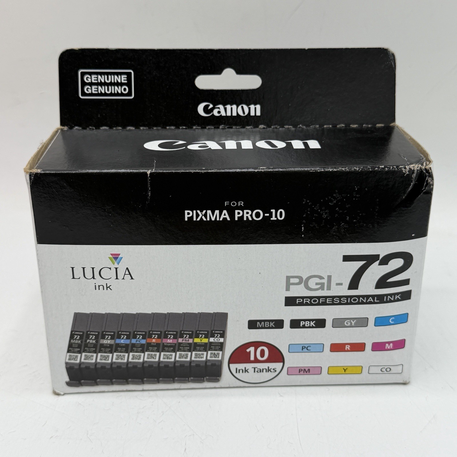 Canon 6402B007 LUCIA PGI-72 Ink Cartridge Set 10 Colors