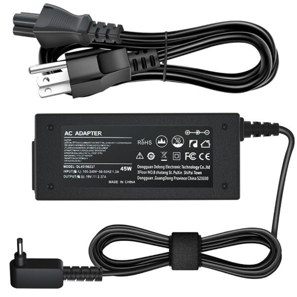 For Acer Spin Aspire Chromebook Laptop Charger AC Adapter Power Supply Cord 45w