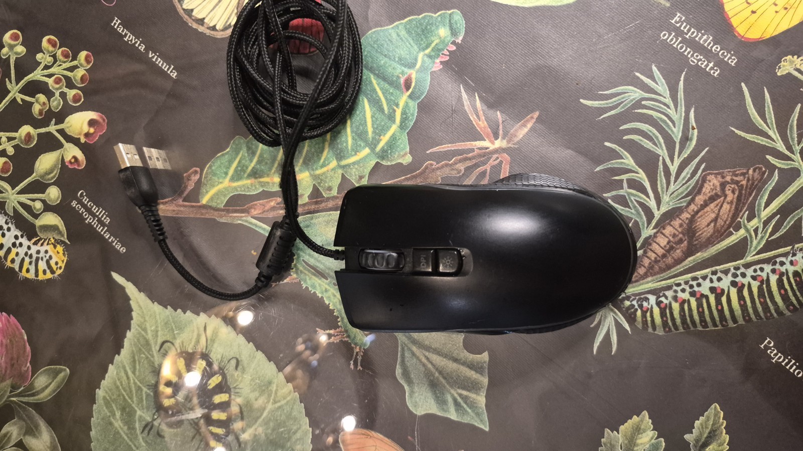 ONN Gaming Mouse Wired Optical Black 6 Buttons Scroll Wheel Programmable