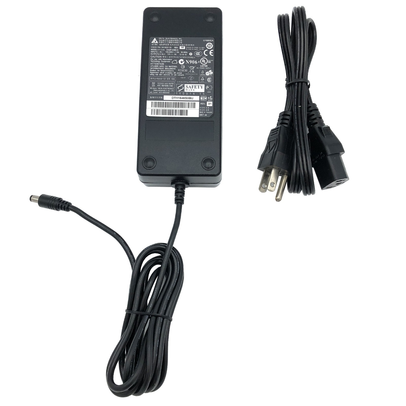 OEM Delta AC Adapter for Cisco 861 861W 881 881W 887 887W 888 888W Router
