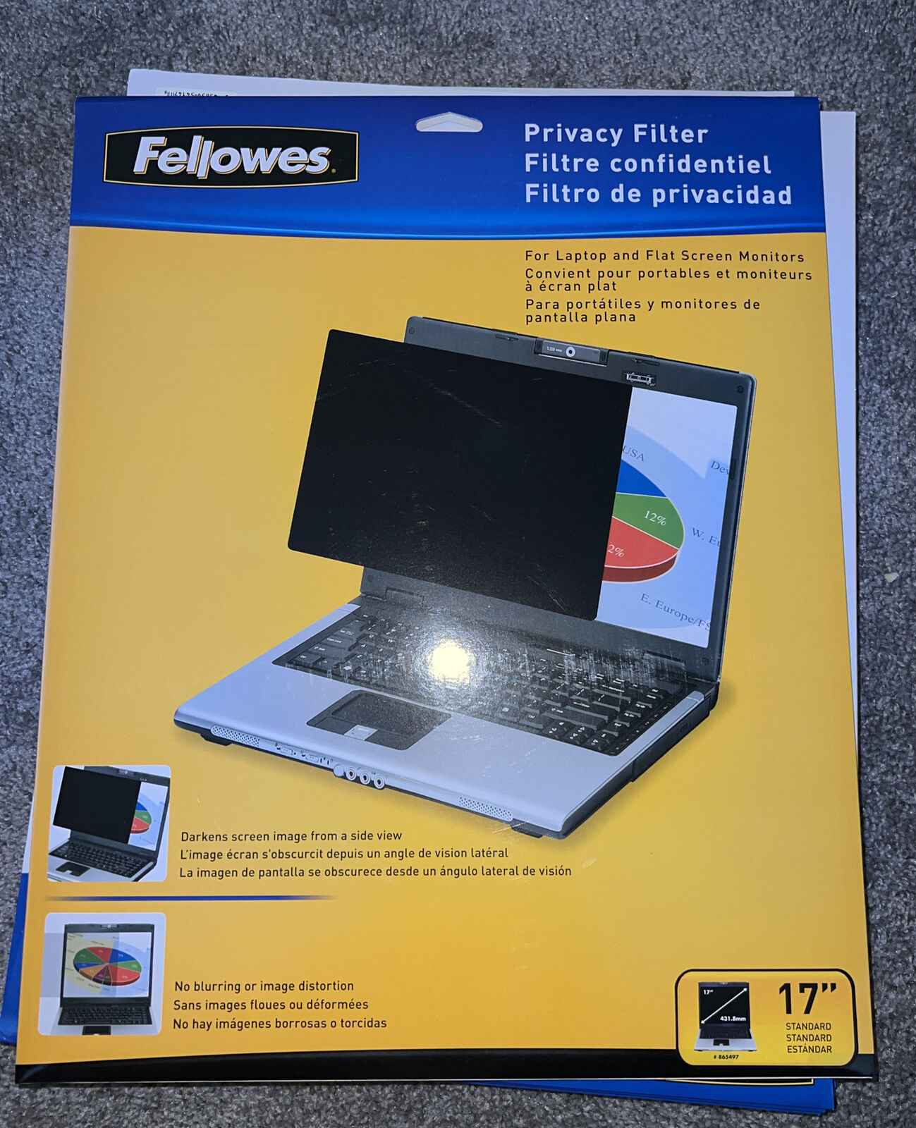 Fellowes, Monitor Privacy Screen, 17\