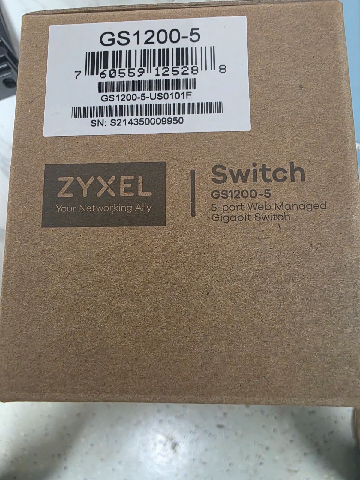 4 Pack - ZYXEL  GS1200-5 5-PORT GbE WEB MANAGED SWITECH
